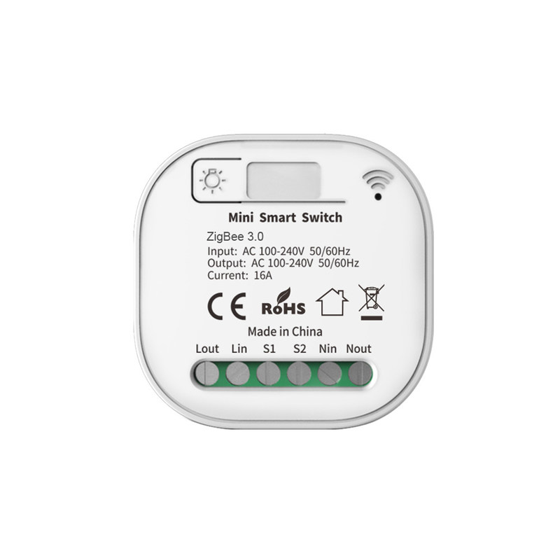 Commutateur de lumière à distance 16A Module de disjoncteur Tuya Timer intelligent Wall Light Commutateur de support de commande vocale