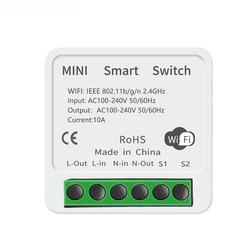 Minuterie à télécommande de relais de voix de commutateur de briseur de commutateur de Tuya 16A 10A Wifi de module d'APPLI futé futé de la vie