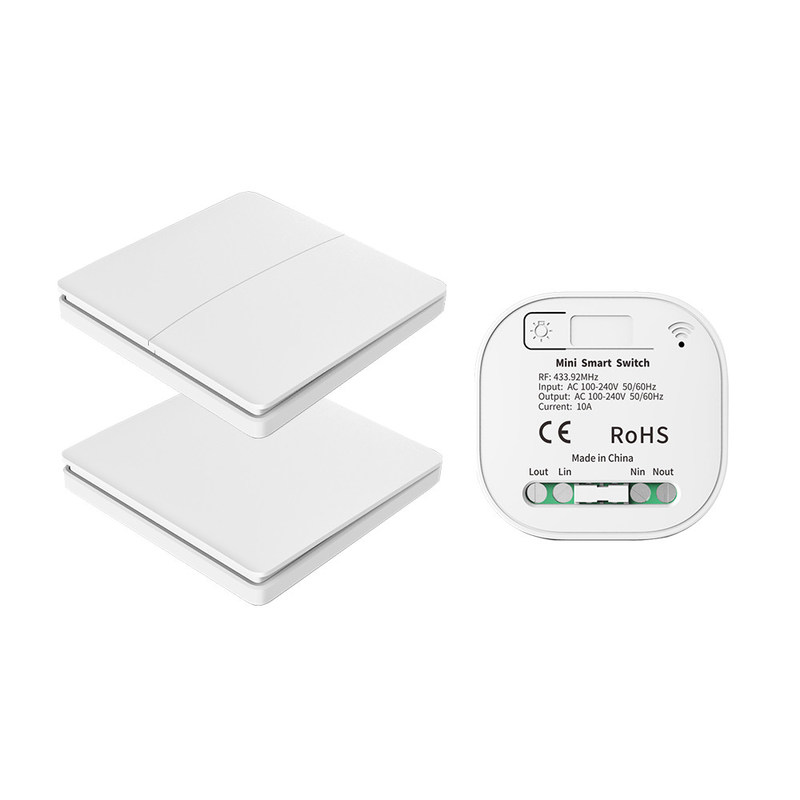type sans fil interrupteur de lampe à distance autoalimenté imperméable du commutateur 86 du mur 16A