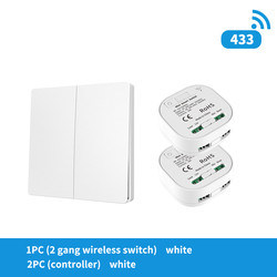 type sans fil interrupteur de lampe à distance autoalimenté imperméable du commutateur 86 du mur 16A