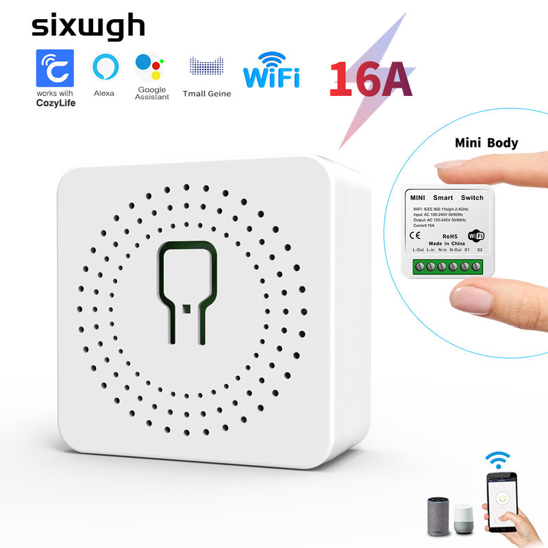tuya wifi App Timing Home Smart Switch Socket WiFi Smart Switch Interruptor Intellectuel Relé de support de commande vocale