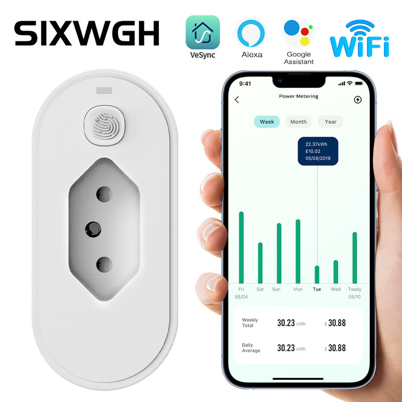 prise murale de Wifi de prise de 16A 10A Smart de PC de contrôle résistant au feu extérieur de voix