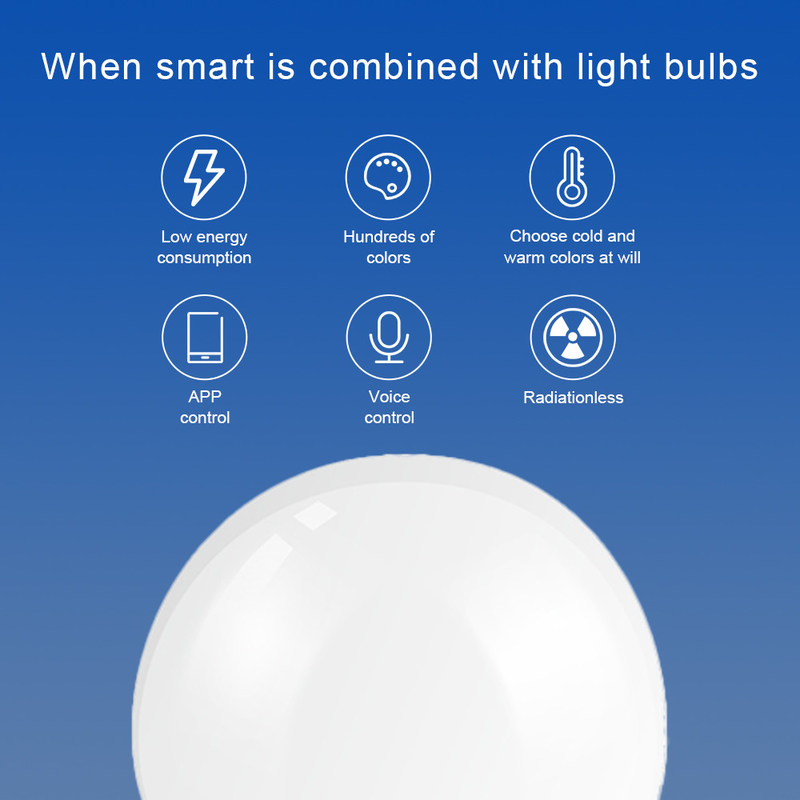 Graffiti Bluetooth RVB de ménage 	Lumière de décoration de l'atmosphère d'ampoule de l'ampoule 9W de Wifi LED