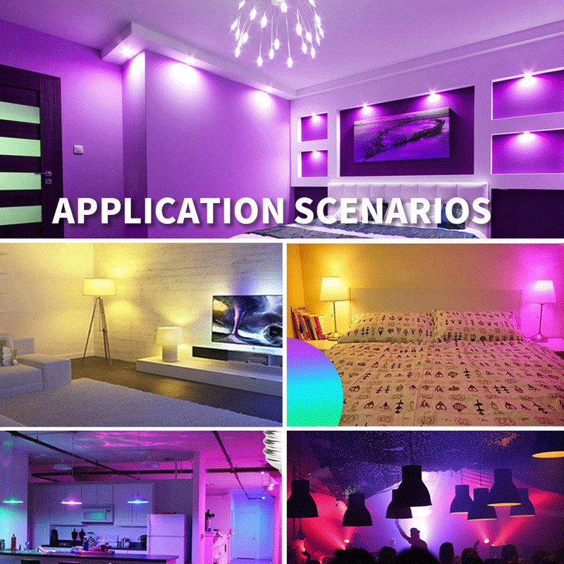 Lumières à LED RGB à haute tension AC 100-240V avec fonction de télécommande