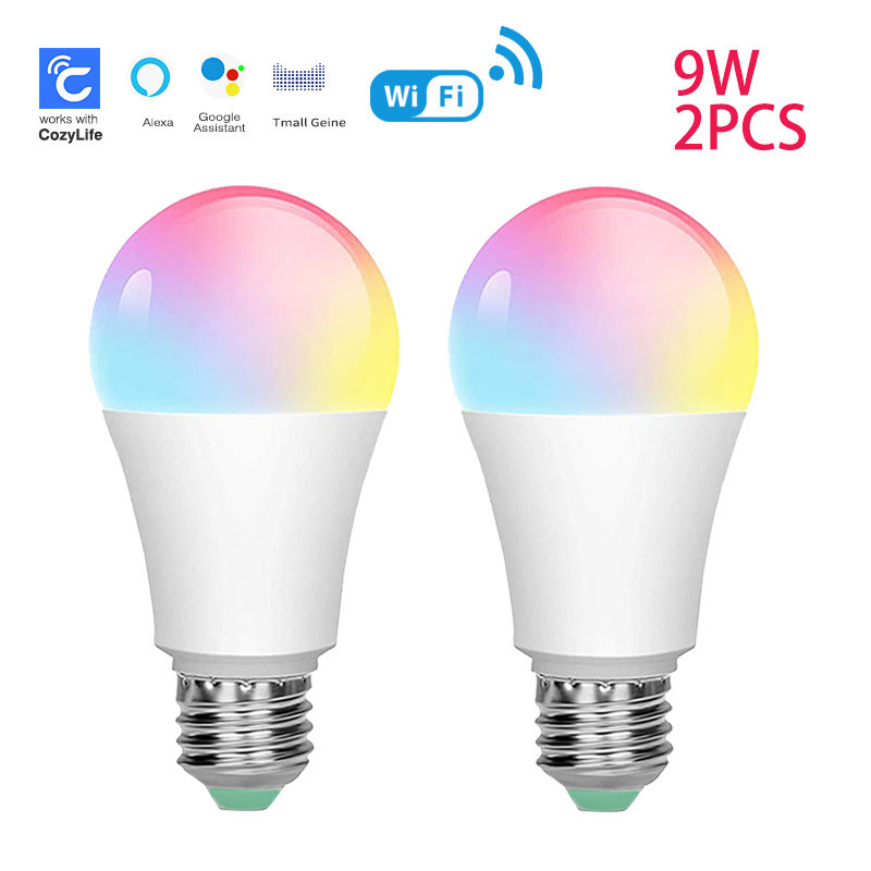 cozylife WiFi APP 10W Smart Wifi ampoule LED Bluetooth 0,2 kg sans fil ampoules électriques à LED intelligentes Automatisation à domicile