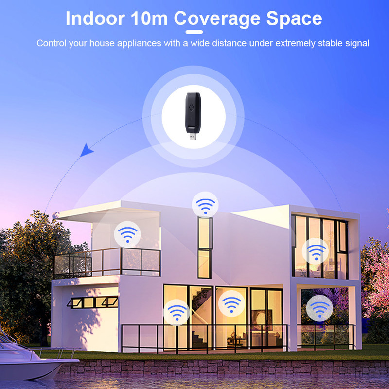 Version USB universelle Homekit Smart Switch Voltage nominale 3V-5V facile à transporter et à distance de support de nombreuses fonctions