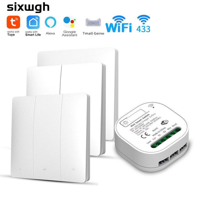 individu principal Homekit de Wifi trois à télécommande sans fil du commutateur 2.4GHz sur le commutateur