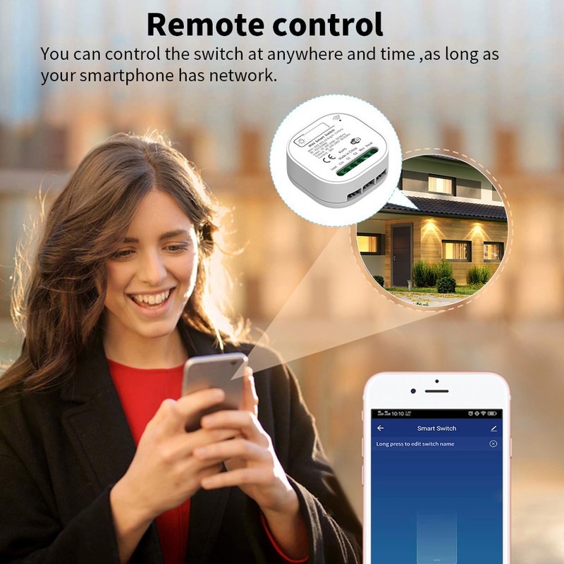 individu principal Homekit de Wifi trois à télécommande sans fil du commutateur 2.4GHz sur le commutateur