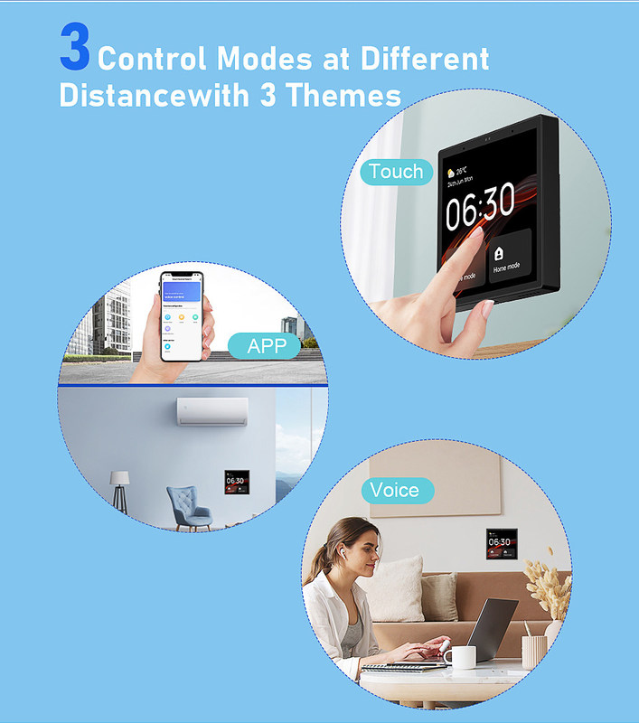 Contrôleur d'affichage intelligent de 4 pouces La solution parfaite d'automatisation de la maison intelligente connectée à tous les produits de la maison intelligente