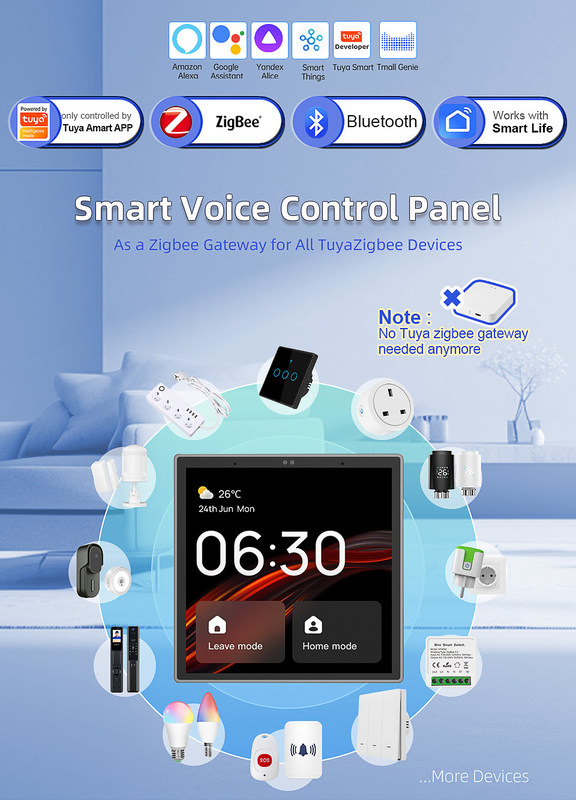 Contrôleur d'affichage intelligent de 4 pouces La solution parfaite d'automatisation de la maison intelligente connectée à tous les produits de la maison intelligente
