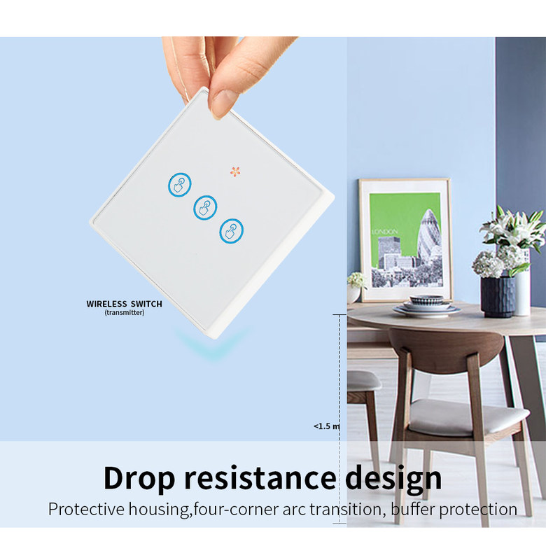Tuya Wifi commutateur de télécommande sans fil panneau de verre trempé avec mini disjoncteur intelligent meilleur choix pour les anciennes versions du circuit