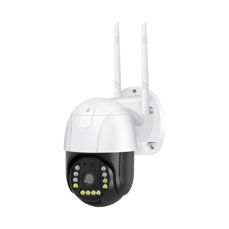 Version WIFI Adaptateur AC alimenté par caméra de surveillance intelligente avec vision nocturne et caméra intelligente audio bidirectionnelle