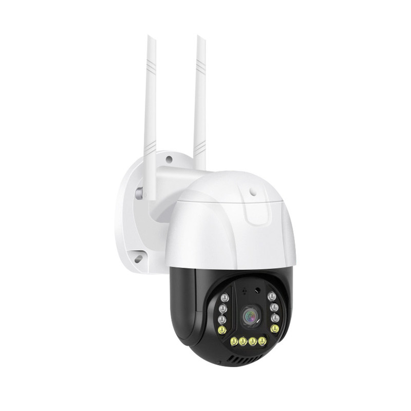 Version WIFI Adaptateur AC alimenté par caméra de surveillance intelligente avec vision nocturne et caméra intelligente audio bidirectionnelle