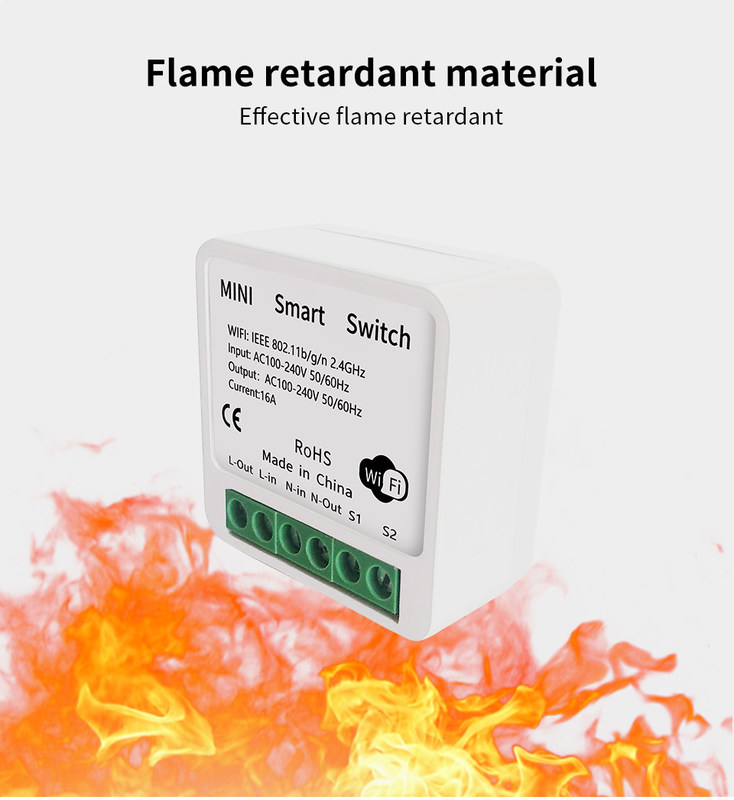 mini disjoncteur intelligent Solution intelligente fiable - Standard Wi-Fi activé - Compact Dispositif bset choix pour remettre en état le circuit ancien