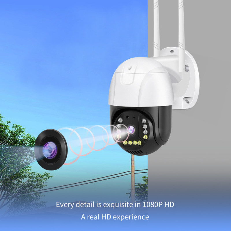 Wi-Fi/5G Smart Monitor Camera R L 350 degrés / vers le haut et vers le bas 90 degrés Accès à distance