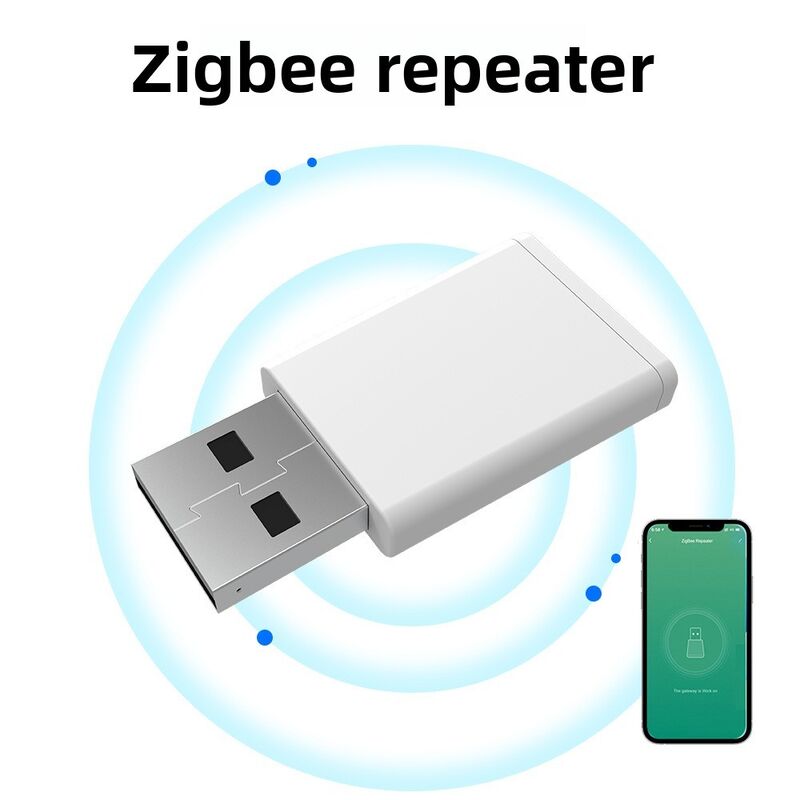 SIXWGH Tuya Zigbee 3.0 Répéteur USB / Amplificateur de Signal Plug and Play Extenseur de Portée Maison Intelligente Couverture 30m Fonctionne avec Alexa/Google App