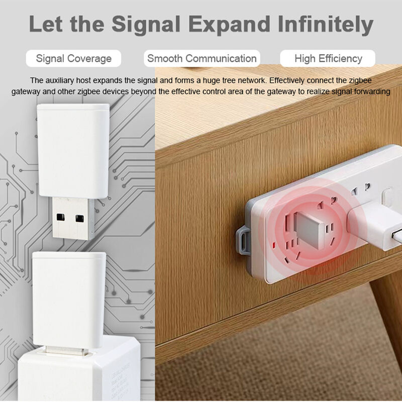 SIXWGH Tuya Zigbee 3.0 Répéteur USB / Amplificateur de Signal Plug and Play Extenseur de Portée Maison Intelligente Couverture 30m Fonctionne avec Alexa/Google App