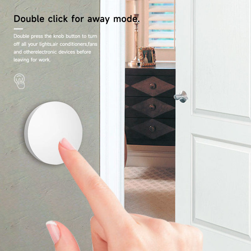 SIXWGH Tuya ZigBee Bouton Intelligent Interrupteur Télécommande Sans Fil Une Touche Contrôleur Multi-Scène Compatible Android Maison Intelligente