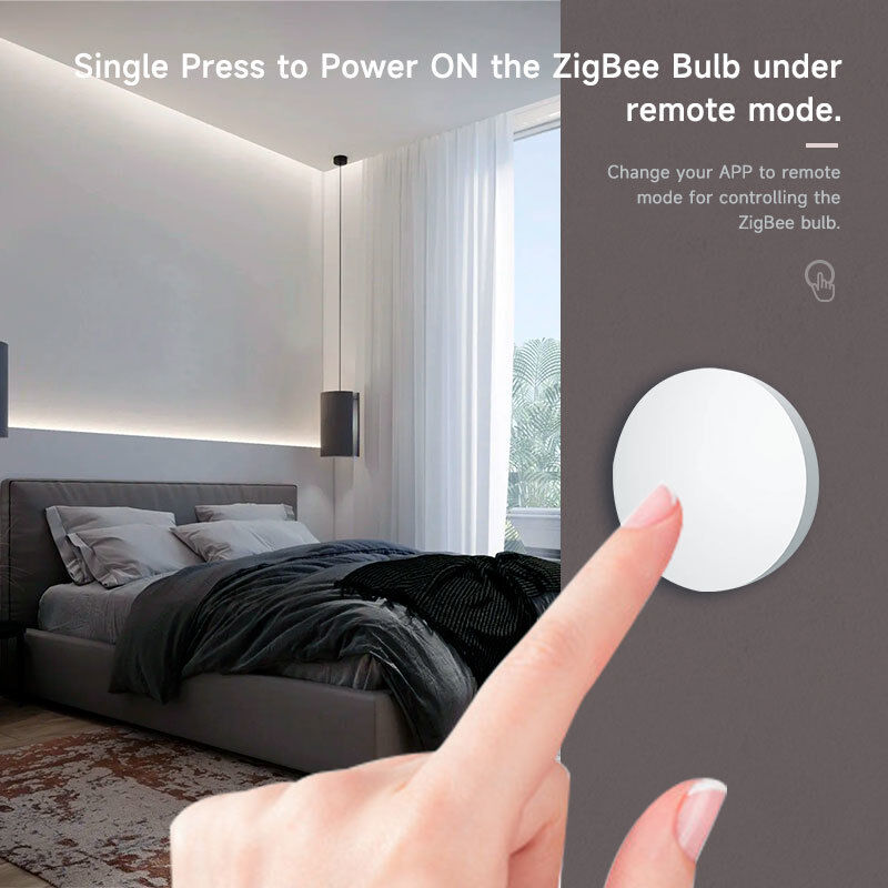 SIXWGH Tuya ZigBee Bouton Intelligent Interrupteur Télécommande Sans Fil Une Touche Contrôleur Multi-Scène Compatible Android Maison Intelligente