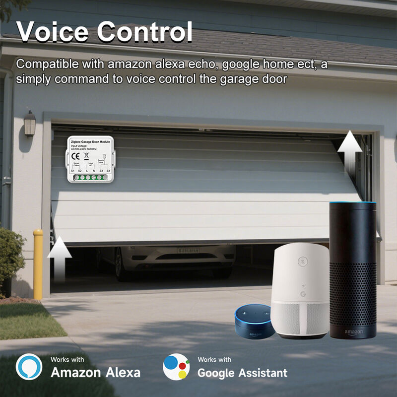SIXWGH WiFi Zigbee Garage Door Opener Smart Switch Module Tuya Smart Life App Compatible Télécommande Minuterie Horaire Fonctionne