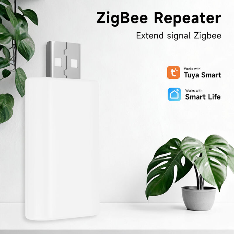 SIXWGH Zigbee Signal Repeater Extender Booster Tuya Smart Gateway USB Plug & Play Étend la portée 20-30m Grand réseau Mesh domestique