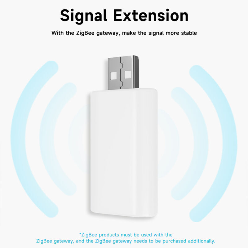 SIXWGH Zigbee Signal Repeater Extender Booster Tuya Smart Gateway USB Plug & Play Étend la portée 20-30m Grand réseau Mesh domestique