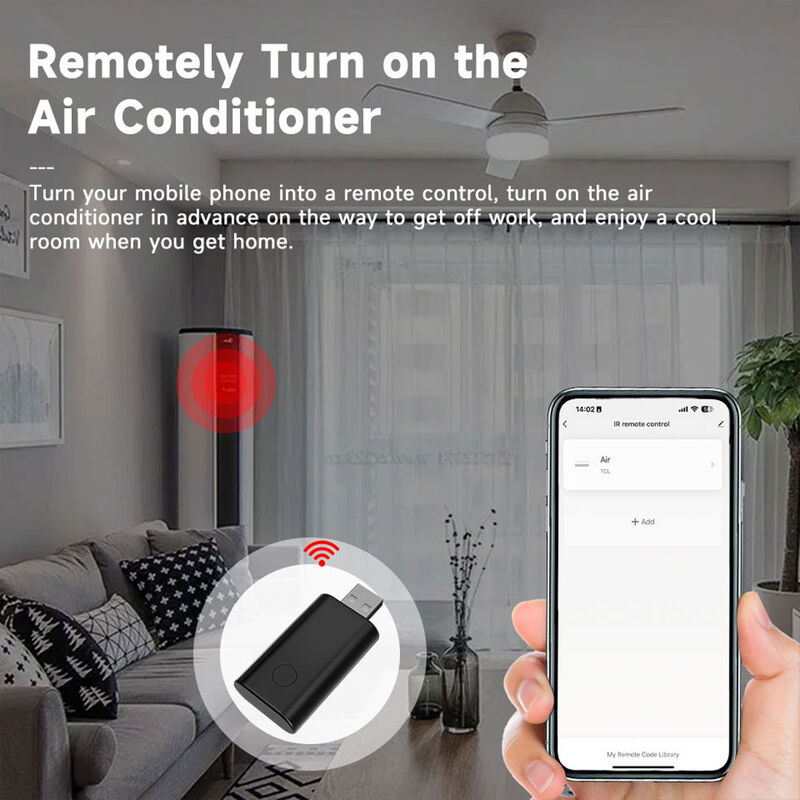 Contrôle à distance WiFi IR universel SIXWGH avec Alexa / Google Home App Control Tuya OS Conception tournable pour le hub de la maison intelligente RV de l'hôtel