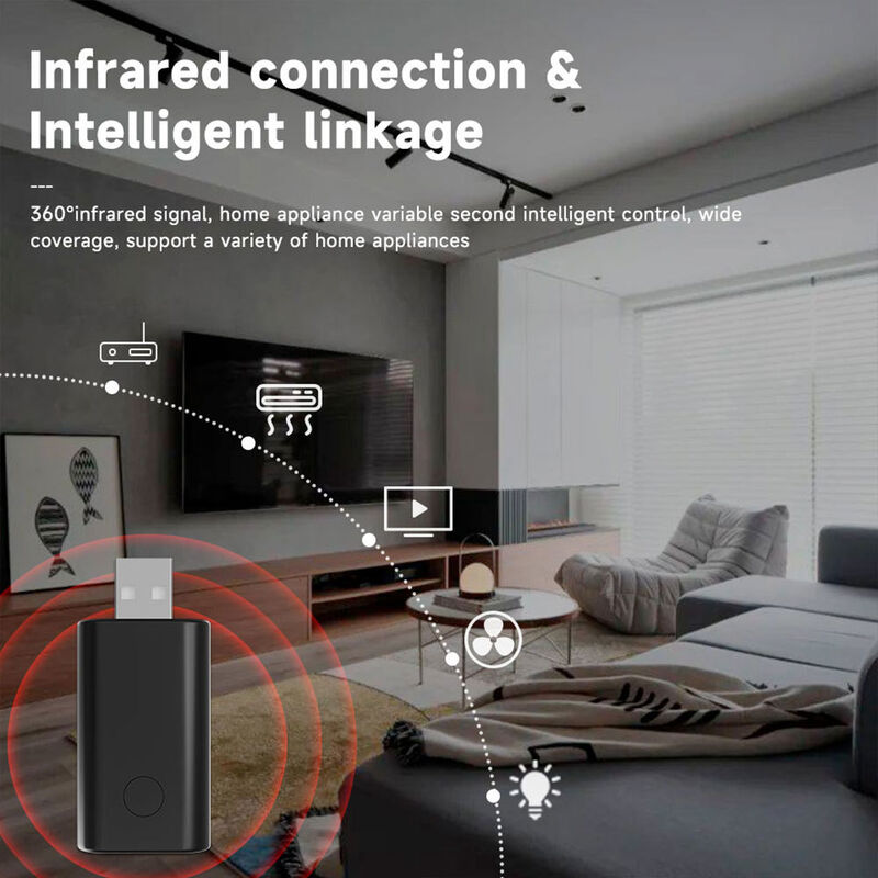 Contrôle à distance WiFi IR universel SIXWGH avec Alexa / Google Home App Control Tuya OS Conception tournable pour le hub de la maison intelligente RV de l'hôtel