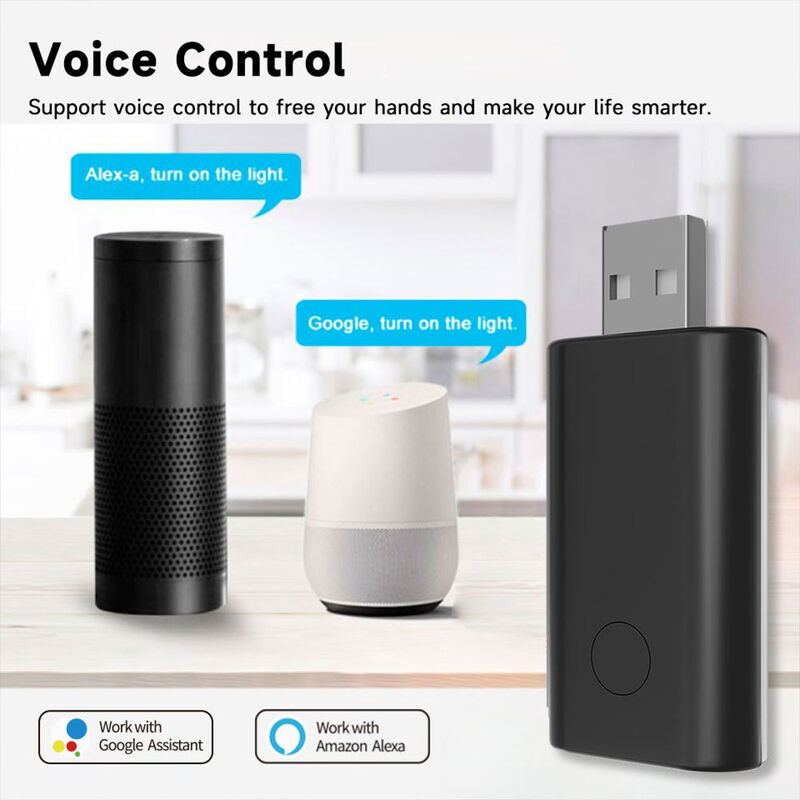 Contrôle à distance WiFi IR universel SIXWGH avec Alexa / Google Home App Control Tuya OS Conception tournable pour le hub de la maison intelligente RV de l'hôtel
