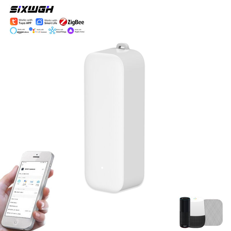 SIXWGH Télécommande IR Intelligente Universelle avec Hub Zigbee Compatible avec Alexa & Google Home Utilisation Hôtelière Conception Rotative