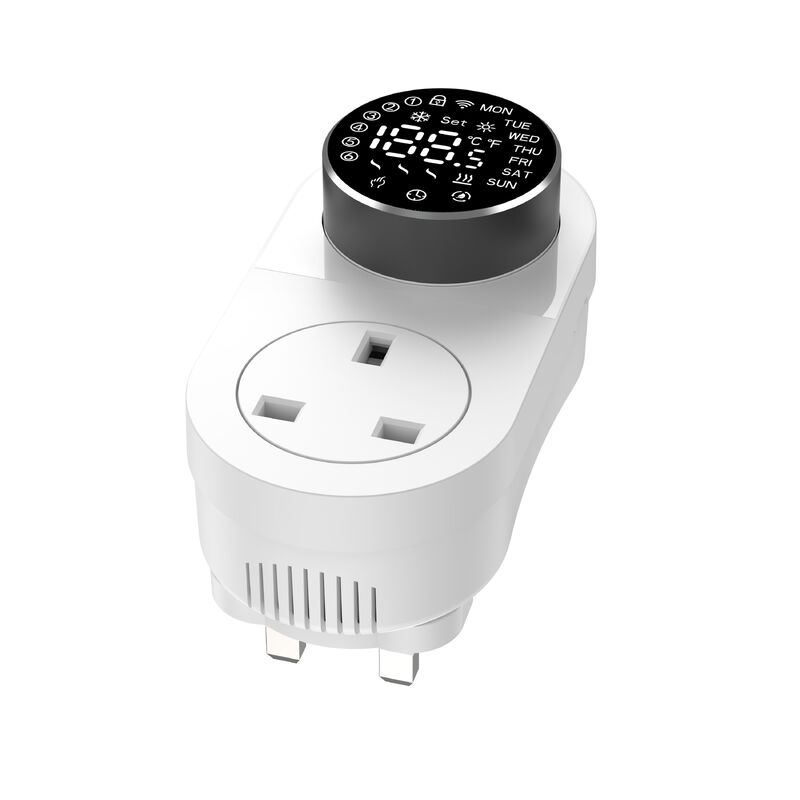 SIXWGH Thermostat intelligent Wi-Fi pour prise 16A Écran LED Contrôle à distance par application/voix Capteur NTC Chauffage Refroidissement Aquarium domestique