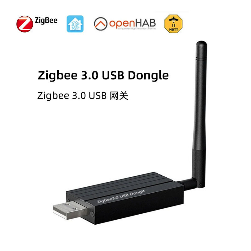 SIXWGH Zigbee 3.0 USB Dongle Plus Passerelle universelle pour maison connectée sans fil avec gain de +20dBm pour Home Assistant Zigbee2MQTT, OpenHAB