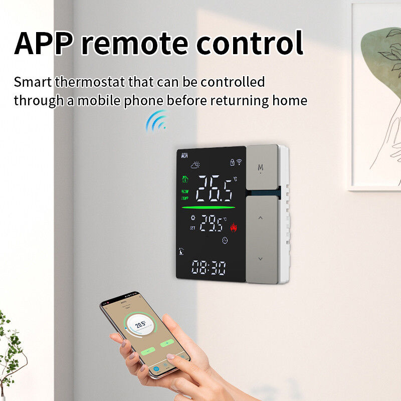 SIXWGH Thermostat Intelligent WiFi, Contrôle Vocal et Thermostat Programmable par Application pour Chauffage Électrique Chaudière à Eau Usage Domestique et Bureau