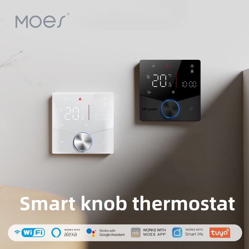 SIXWGH Tuya Thermostat Intelligent WiFi Chauffage Électrique Contrôle APP Assistant Vocal Compatible Mode Économie d'Énergie Verrouillage Enfant