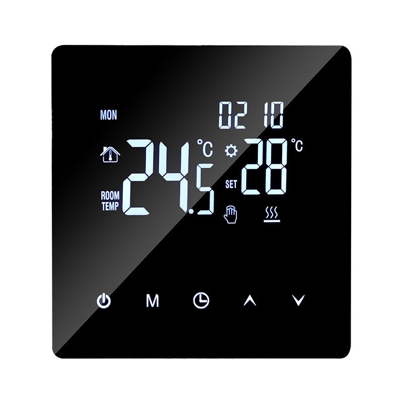 Thermostat intelligent de chauffage au sol WiFi avec commande vocale, application, écran LED pour un usage domestique et commercial