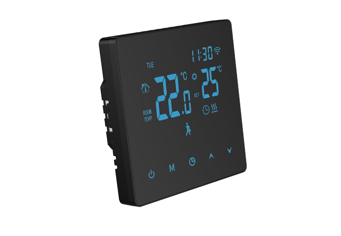 Thermostat intelligent de chauffage au sol WiFi avec commande vocale, application, écran LED pour un usage domestique et commercial