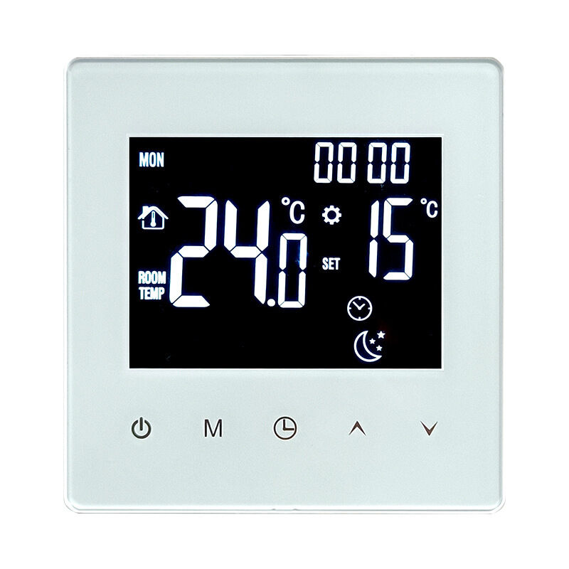 Thermostat intelligent de chauffage au sol WiFi avec commande vocale, application, écran LED pour un usage domestique et commercial