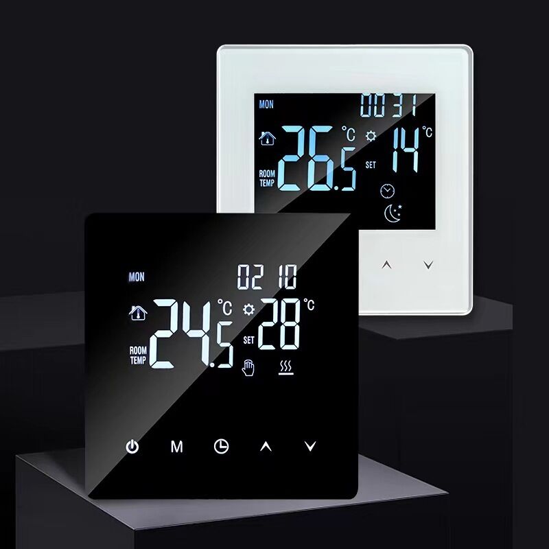 Thermostat intelligent de chauffage au sol WiFi avec commande vocale, application, écran LED pour un usage domestique et commercial