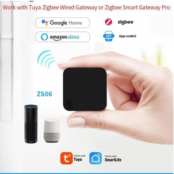 SIXWGH Tuya Smart Télécommande US/EU/PL Compatible Alexa Google Home Couverture à 360° Certifié FCC Télécommande Intelligente Zigbee IR 5V WiFi