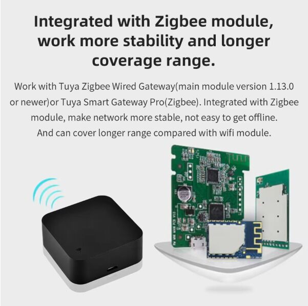 SIXWGH Tuya Smart Télécommande US/EU/PL Compatible Alexa Google Home Couverture à 360° Certifié FCC Télécommande Intelligente Zigbee IR 5V WiFi
