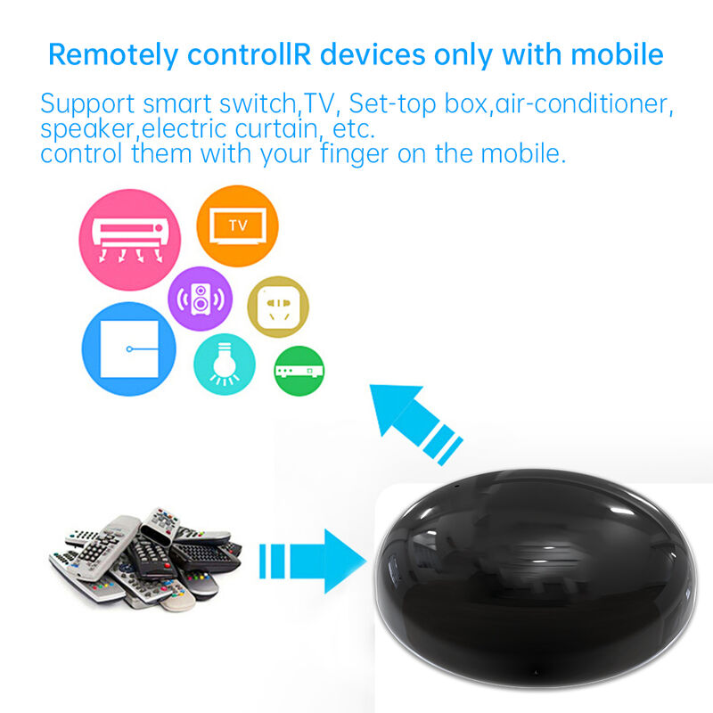SIXWGH Smart Home WiFi Contrôle vocal de l'air conditionné Alexa Google Home TuyaApp Compatibilité universelle avec les infrarouges Type-C IR alimenté