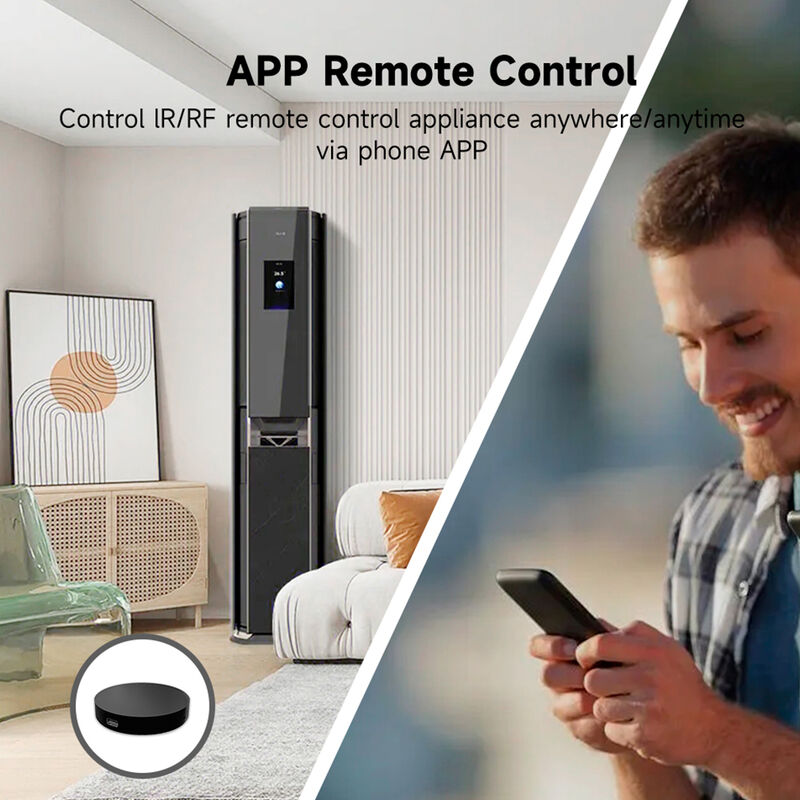 Télécommande Universelle Intelligente SIXWGH Wi-Fi IR + RF Alexa Google Home Commande Vocale 433/315MHz pour TV Ventilateur Application Tuya Smart Life