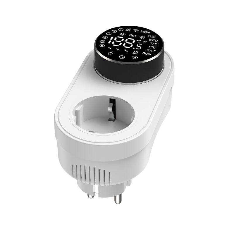 Contrôleur de température à double mode intelligent 16A 100-240V Alexa/connectivité WiFi Alarme température LED pour prise de courant