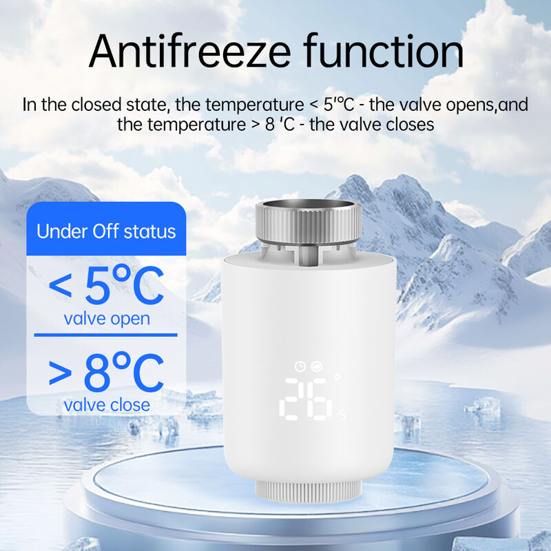 SIXWGH Tuya Zigbee 3.0 TRVL Smart Thermostat Radiateur OLED Actuateur de soupape Contrôleur de température programmable Android Flip Home