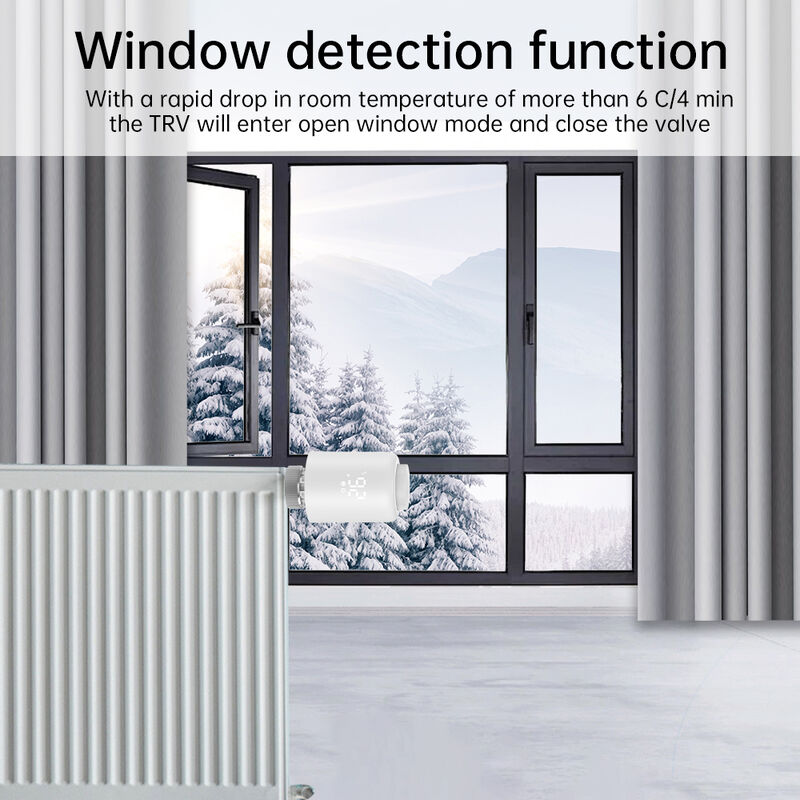 SIXWGH Tuya Zigbee 3.0 TRVL Smart Thermostat Radiateur OLED Actuateur de soupape Contrôleur de température programmable Android Flip Home