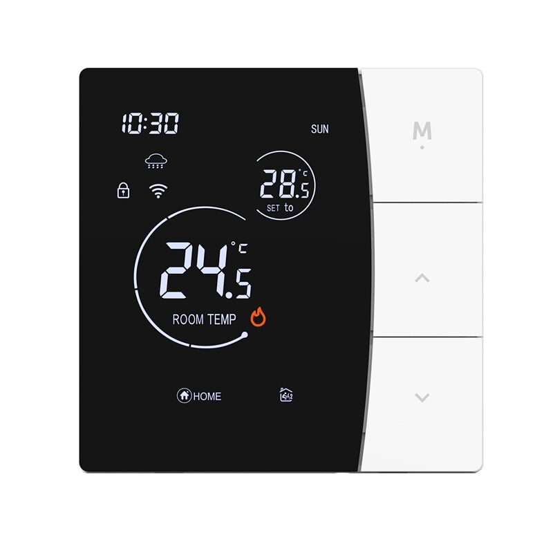 Thermostat intelligent WiFi SIXWGH pour utilisation hôtelière, application Tuya, contrôle vocal, chauffage au sol électrique 16A, contrôleur de température LCD