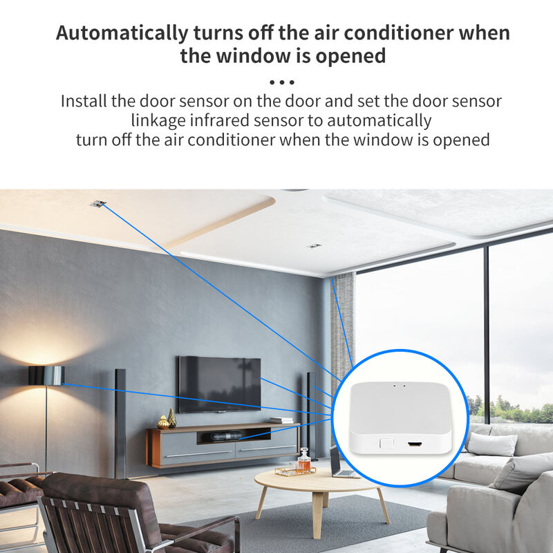 SIXWHG Tuya Smart Life Alexa Smart Home Gateway Hub Contrôle intelligent multifonctionnel pour toute la maison pour les appareils Bluetooth Zigbee