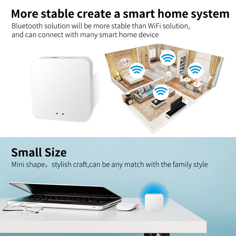SIXWHG Tuya Smart Life Alexa Smart Home Gateway Hub Contrôle intelligent multifonctionnel pour toute la maison pour les appareils Bluetooth Zigbee